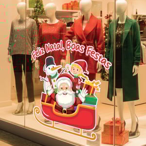 Adesivo treno natalino