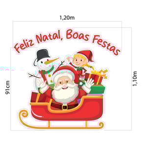 Adesivo treno natalino