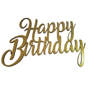 Happy Birthday - Recorte à laser