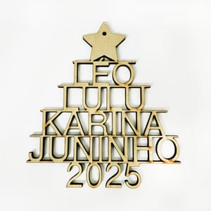 Decoração de natal - Árvore nomes