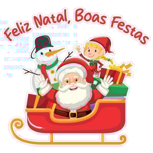 Adesivo treno natalino