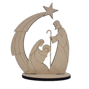Totem de presépio - Pequeno de mesa