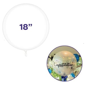 BALÃO REDONDO - BUBBLE BALLOON CRISTAL - 18 POL .      Este balao Bubble de 18\\\" cristalino pode ser personalizado de inumeras maneiras, incluindo canetas especiais, adesivos, Confetes, bolinhas de isopor, penas e Fios de LED.  Pode ser inflado com Infladores Manuais, Infladores Eletricos ou com gas he