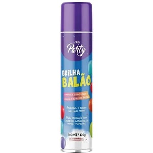 SPRAY BRILHA BALÃO 300ML      O Brilha Balao de My Party e a forma mais pratica de cuidar da sua festa! Ele deixa os baloes brilhando, aumenta a durabilidade deles ao diminuir o atrito, tudo isso de uma maneira facil!  - AUMENTA A DURABILIDADE - FACIL DE APLICAR - PROLONGA O BRILHO