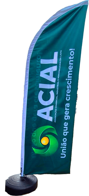 Wind Banner + Haste Sublimação     