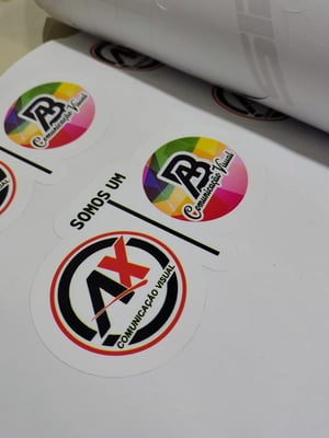 Adesivo Vinil Branco Com Recorte Brilho Vinil Branco  4x0 Brilho Com Recorte 