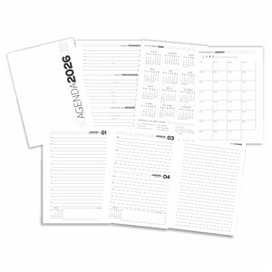 Agenda Diaria 2026 Personalizada Classica