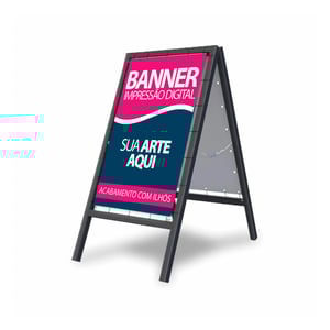 CAVALETE lona e metalon 1m x 70cm   Manual 