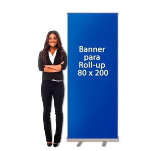 Banner Roll Up Lona 440g 200x80cm    