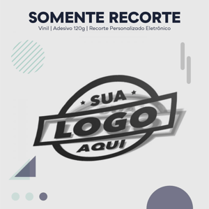 Adesivo Recorte Eletrônico 48cm Vinil Adesivo Largura de até 48cm | Altura 500cm Sem impressão Sem revestimento Corte Personalizado 