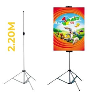 ECO BANNER C/ TRIPÉ COMPLETO Alumínio Tripé c/ 2.35m 4x0 Tecido ECO Sintético Completo / Ambiente Interno FRETE GRÁTIS NAS COMPRAS ACIMA DE 100,00, CONSULTE AS REGIÕES.