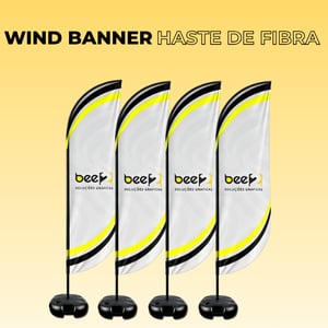 WIND BANNER FIBRA (G) DUPLA-FACE 3.00M X 0.65M FACA | PENA | VELA | ÂNGULO / BASE TITAN BLACK TECNOSPORT ESTRUTURA DE FIBRA DESMONTÁVEL RETE GRÁTIS NAS COMPRAS ACIMA DE 100,00, CONSULTE AS REGIÕES.