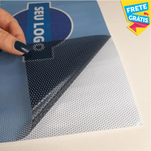 ADESIVO PERFURADO UV ADESIVO PERFURADO PERSONALIZADO 4X0 COR ULTRA-HD VINIL MONOMÉRICO 0.12 LINER 130G / IMPRESSÃO DIGITAL SOLVENTE FRETE GRÁTIS NAS COMPRAS ACIMA DE 100,00, CONSULTE AS REGIÕES.