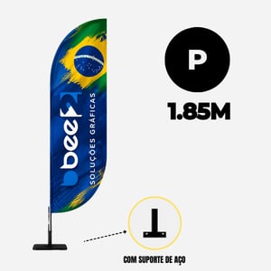 WIND PAREDE (P) Completo com Hastes e Suporte de Aço 1.85M X 0.65M Dupla-Face Ultra-HD Sublimática EPSON Modelos PENA-FACA-VELA-ÂNGULO Estrutura de Alumínio Desmontável FRETE GRÁTIS NAS COMPRAS ACIMA DE 100,00, CONSULTE AS REGIÕES.