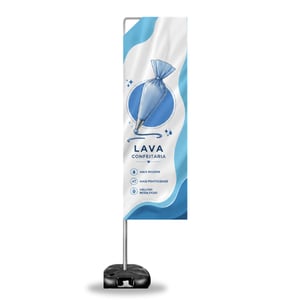 WIND RETANGULAR COMPLETO (M) Base Titan Black Modelo Maleta com Alça 2.70m x 0.65m Dupla-Face | Impressão Ultra-HD EPSON Tecido TecnoSport 100% Sintético RETANGULAR / Estrutura de Alumínio Desmontável FRETE GRÁTIS NAS COMPRAS ACIMA DE 100,00, CONSULTE AS REGIÕES.