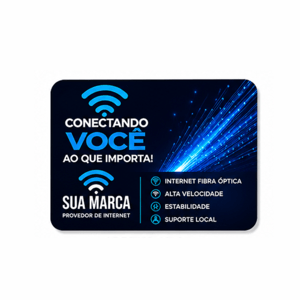 Adesivo para roteador Adesivo fosco 12x8 Colorido  Cantos arredondados Produção após aprovação da arte.