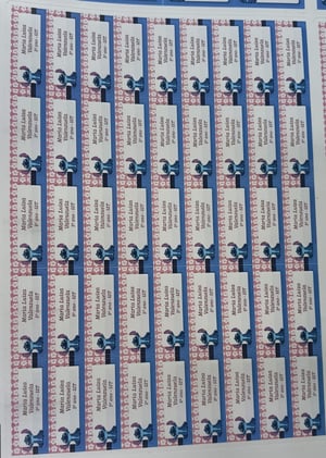 Etiqueta Escolar Adesiva