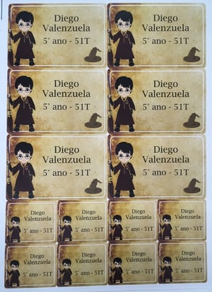 Etiqueta Escolar Adesiva