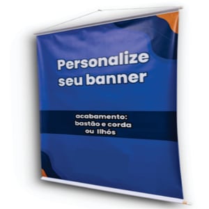 BANNER PERSONALIZADO Colorido Lona 440GR Madeira e cordinha TAMANHO PERSONALIZADO    