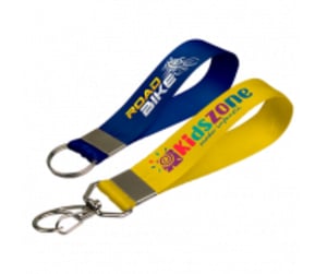 Chaveiro personalizado para moto pequeno TECIDO 20mm x 160mm FRENTE E VERSO COLORIDO   