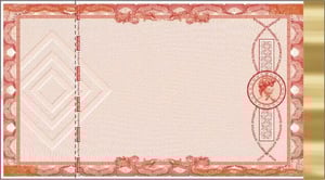 Ingressos de Identificação com Itens de Segurança em Papel Moeda 108x60mm Papel moeda filigranado 94g 108x60mm 4x0  IMPRESSÃO DIGITAL LASER 