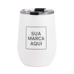 Copo Cuia com tampa 360ml BR