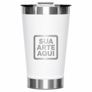 Copo Térmico 473ml com tampa abridor aço      