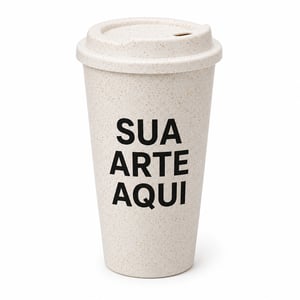 Copo de Café Ecológico Modelo Starbucks (Fibra de Arroz)      