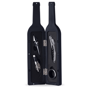 KIT VINHO PLÁSTICO RESISTENTE 4 PEÇAS (Personalizado)      