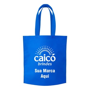 Sacola de TNT 80g 41,8x37,2x8cm Personalizada em 1 Cor com Costura Termo Selada - 13780N