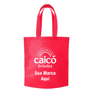 Sacola de TNT 80g 41,8x37,2x8cm Personalizada em 1 Cor com Costura Termo Selada - 13780N