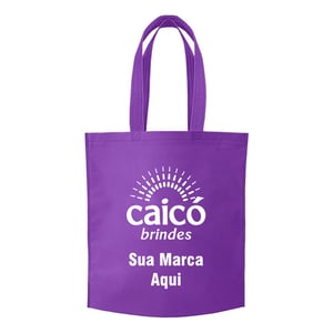 Sacola de TNT 80g 41,8x37,2x8cm Personalizada em 1 Cor com Costura Termo Selada - 13780N
