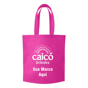 Sacola de TNT 80g 41,8x37,2x8cm Personalizada em 1 Cor com Costura Termo Selada - 13780N