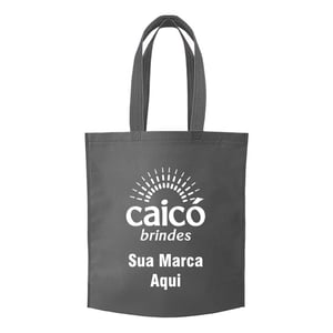 Sacola de TNT 80g 41,8x37,2x8cm Personalizada em 1 Cor com Costura Termo Selada - 13780N