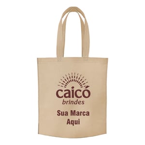 Sacola de TNT 80g 41,8x37,2x8cm Personalizada em 1 Cor com Costura Termo Selada - 13780N