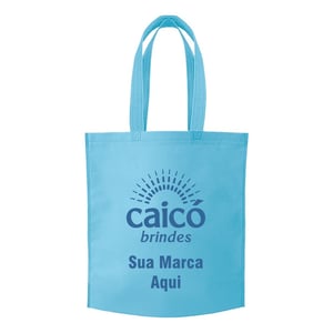 Sacola de TNT 80g 41,8x37,2x8cm Personalizada em 1 Cor com Costura Termo Selada - 13780N