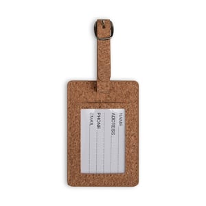 Kit Viagem 3 Peças com Porta-Passaporte e Tag | Brinde Ecológico em Cortiça - 18042