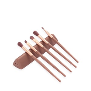 Kit Pincel 5 Peças para Olhos | Brinde de Maquiagem com Personalização - 18875