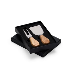 Kit Queijo 2 Peças com Estojo | Brinde Gourmet Sofisticado - 06221