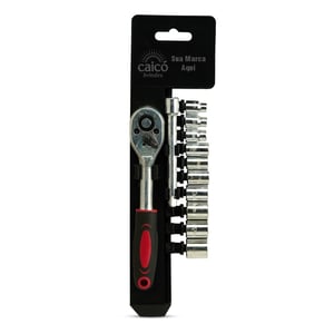 Kit Ferramentas 12 Peças com Estojo | Catraca, Extensor e Soquetes - 07032