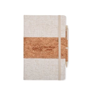 Kit Ecológico 2 Peças com Caderneta e Caneta | Brinde Sustentável - 08095