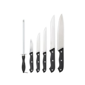 Kit Churrasco 7 Peças completo para ajudar na preparação de um churrasco - 08246