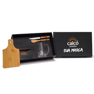 Kit Para Caipirinha E Chopp Em Bambu / Madeira- 4 Pçs - KE-00543