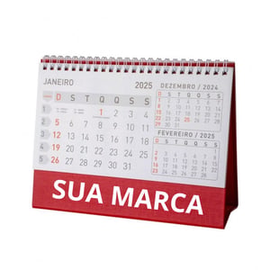 Calendário de Mesa 2026 Personalizado - Prático e Elegante - 14950
