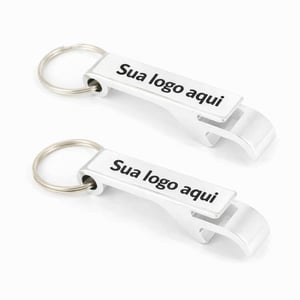 Chaveiro Abridor Personalizado em Alumínio | Brinde Criativo e Funcional - 09824CB