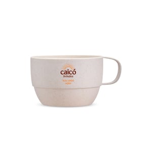 Caneca Ecológica 300ml em Palha de Trigo Personalizada - 18862