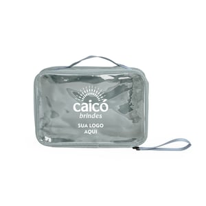 Nécessaire de Nylon com Visor Transparente - Praticidade e Organização - 18807