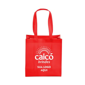 Sacola de Tecido TNT 27x37x14cm Personalizada - Sustentável e Durável - 08017