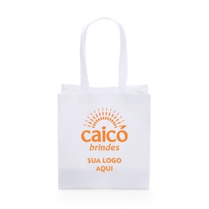 Sacola de Tecido TNT 27x37x14cm Personalizada - Sustentável e Durável - 08017
