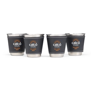 Kit Copo Inox 50ml com 4 Peças - Sofisticação para Seus Drinks - 08165